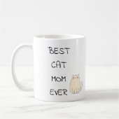 Mug Fête des mères meilleur chat maman jamais (Gauche)