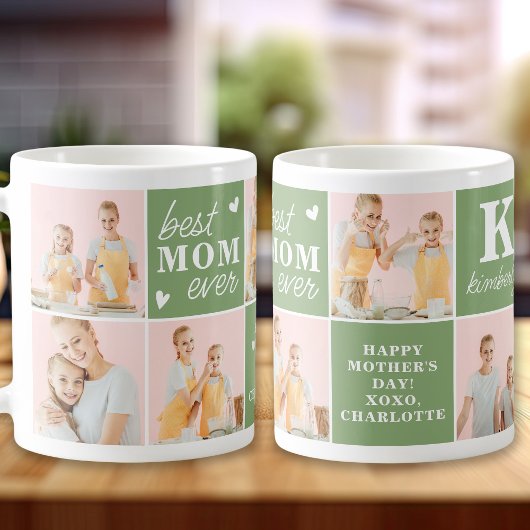 Mug Fête des Mères Meilleure MOM Ever Custom 7 Photo C
