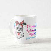 Mug Fête des Mères Miniature Schnauzer Chien de Compag (Devant gauche)