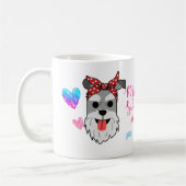 Mug Fête des Mères Miniature Schnauzer Chien de Compag (Gauche)