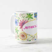 Mug fête des mères, motif floral (Devant gauche)