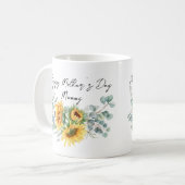 Mug Fête des Mères Mummy Sunflower Eucalyptus (Devant gauche)