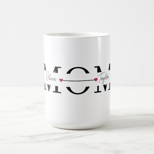 Mug Fête des Mères Personnalisée Nom (Centre)
