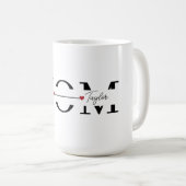 Mug Fête des Mères Personnalisée Nom  (Devant droit)