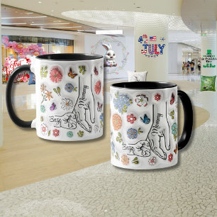 Mug Fête des mères personnalisées "Effet 3D"