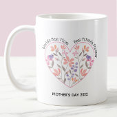 Mug Fête des mères rose floral
