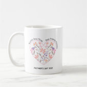 Mug Fête des mères rose floral (Gauche)