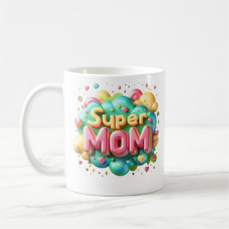 Mug Fête des Mères "Super Maman" Mug-Handmade,