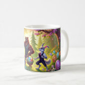 Mug Fête des oeufs de Pâques des amis de la forêt (Devant droit)