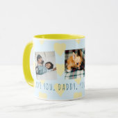 Mug Fête des pères 3 photo shoots collage Aimer vous p (Devant gauche)