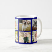 Mug Fête des pères 6 Photo Keepsaké Handyman Papa Bleu (Devant droit)