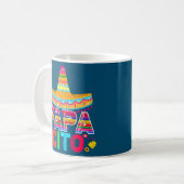 Mug Fête des pères amusante pour les hommes Papacito P (Devant gauche)