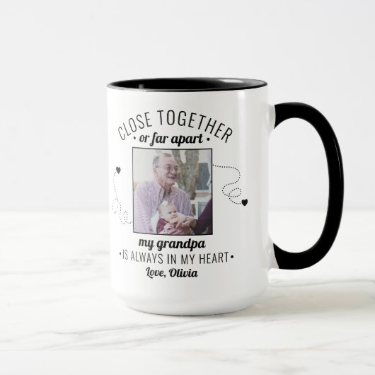 Mug Fête des pères/Anniversaire Papa grand-père de Kid (Droite)