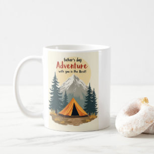 Mug Fête des pères Aventure Camping Thème