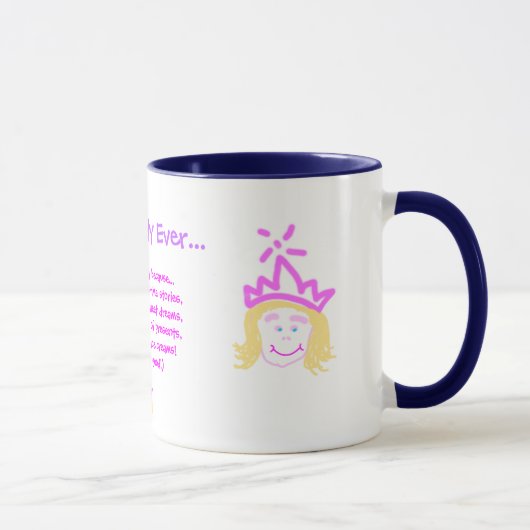 Mug Fête des pères "Best Daddy Ever" Pink Princess cad (Droite)