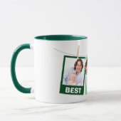 Mug Fête des pères | Best Papa Ever 3 photo Collage ve (Gauche)