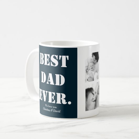 Mug Fête des pères Cadeau photo Collage de photos Meil (Devant gauche)