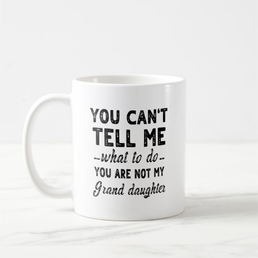 Mug Fête des pères cadeau pour grand-père de petite fi (Gauche)