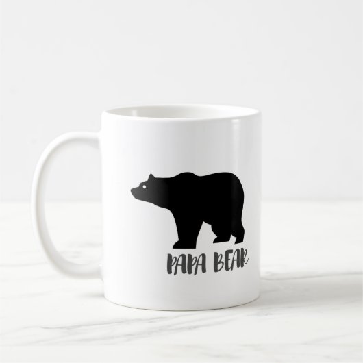 Mug Fête des pères cadeau spécial : Papa Bear (Gauche)