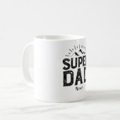 Mug Fête des pères cadeau, Super papa, nom du client (Devant gauche)