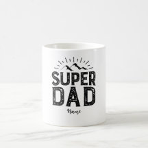 Fête des pères cadeau, Super papa, nom du client