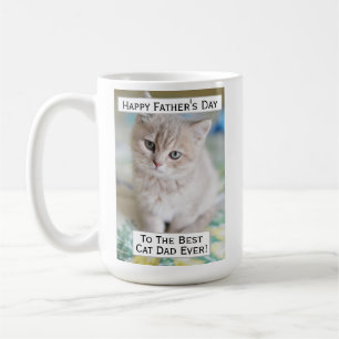 Mug Fête des pères Cat Dad Meilleur Meilleur Jamais 