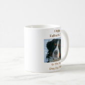 Mug Fête des pères Chien Papa Meilleur du monde jamais (Devant droit)