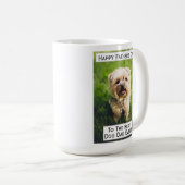 Mug Fête des pères Chien papa Meilleur Meilleur Jamais (Devant droit)