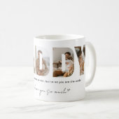 Mug Fête des pères Collage photo papa (Devant droit)