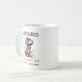 Mug Fête des pères Cute Daddysaurus (Devant gauche)