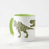 Mug Fête des pères - Daddysaurus Dinosaur vert (Devant gauche)