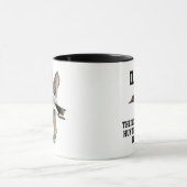 Mug Fête des pères de Canvasback de légende de chasse (Centre)