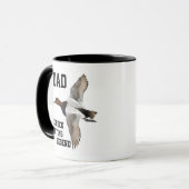 Mug Fête des pères de Canvasback de légende de chasse (Devant gauche)
