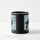 Mug Fête des pères de chat noir (Centre)