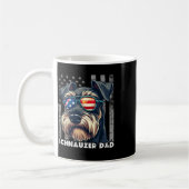 Mug Fête des pères de chien de père de mini-Schnauzer  (Gauche)