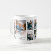 Mug Fête des pères de collage photo moderne (Devant gauche)