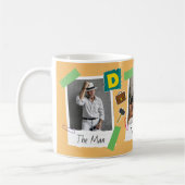 Mug Fête des pères de collage photo moderne Retro (Gauche)