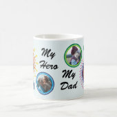 Mug Fête des pères de collection photo circulaire Abst (Centre)