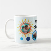 Mug Fête des pères de collection photo circulaire Abst (Gauche)