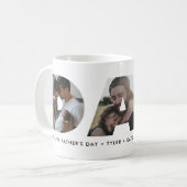 Mug Fête des pères de découpe de photo de DAD Daddy (Devant gauche)