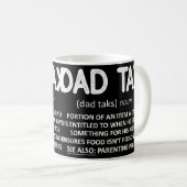Mug Fête des pères de définition fiscale papa (Devant droit)