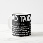 Mug Fête des pères de définition fiscale papa (Devant gauche)