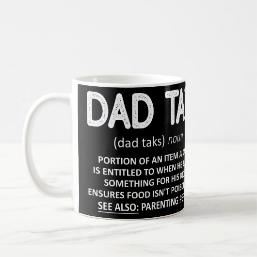Mug Fête des pères de définition fiscale papa (Gauche)
