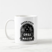 Mug Fête des pères de nom noir Rustic Modern Grillmast (Gauche)