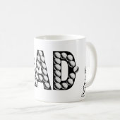 Mug Fête des pères de papa de golf (Devant droit)