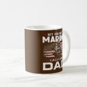Mug Fête des pères Drapeau Ma Marine Préférée M'Appell (Devant droit)