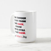 Mug Fête des pères drôle (Devant gauche)