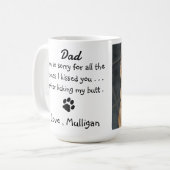 Mug Fête des pères - Drôle Chien Papa Anniversaire - P (Devant gauche)