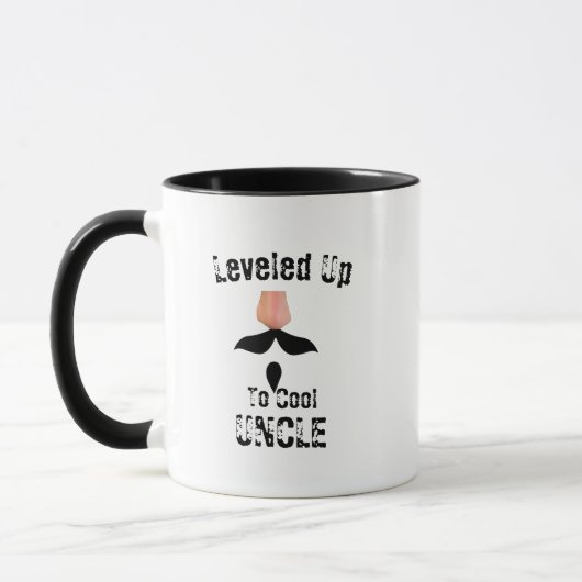 Mug Fête des pères drôle, Levelto oncle Cool (Gauche)