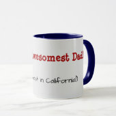 Mug Fête des pères drôle | Worlds Awesomest Papa | (Devant droit)